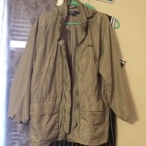 Hooded nylon polo windbreaker (vintage)